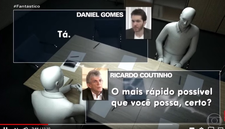 VÍDEO – Veja reportagem do Fantástico sobre o maior escândalo de corrupção da história da Paraíba, envolvendo o ex-governador Ricardo Coutinho