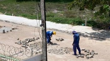 Obra de calçamento em Cabedelo precisa de reparos 6 meses após inaugurada