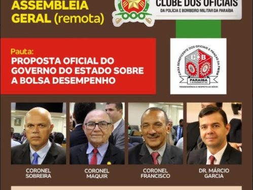 Assembleia Geral (remota) da PM decidirá dobre proposta do Governo no caso da BD