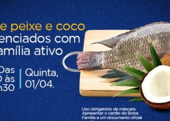 Famílias carentes receberão peixe e coco nesta 5ª feira em Pedras de Fogo