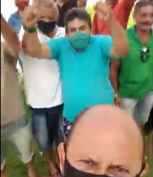 VEJA VÍDEO- PMs começam a chegar à Praça para protestos contra o governador João Azevedo