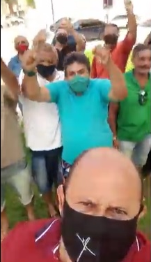 VEJA VÍDEO- PMs começam a chegar à Praça para protestos contra o governador João Azevedo