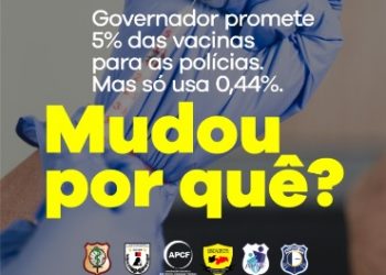 RESPEITA A POLÍCIA – Sindspol denuncia vacinação “conta-gotas” das forças de segurança