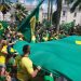 VÍDEOS- Bolsonaristas nas ruas, hino nacional e atos em defesa do trabalho em JP