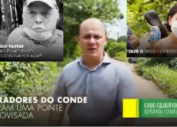 VÍDEO- Deputado mostra luta de moradores por uma ponte na PB 016 que liga Conde a Santa Rita