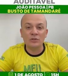 VÍDEO- Deputado anuncia ato público domingo pelo voto impresso e auditável em JP