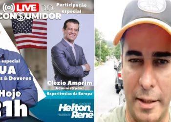 VÍDEO- Em Live nos EUA, Helton Renê fala do direito do consumidor nos Estados Unidos e Europa