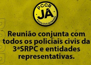Entidades convocam policiais civis da Paraíba para reunião conjunta e cobrar do Governo o PCCR