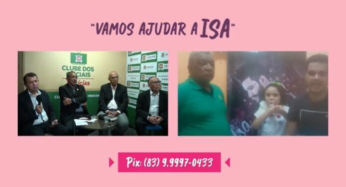 Família de PM, em Patos, na Paraíba, faz campanha por tratamento de criança em Portugal