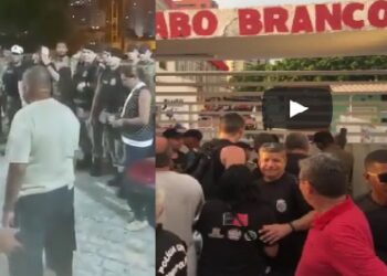 VÍDEOS- Último movimento da PM na Paraíba teve clima tenso e encerrou devido a pandemia da Covid