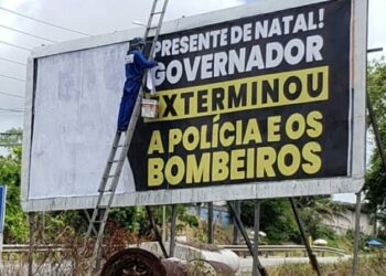 EXTERMINADOR DE PMs – Deputado acusa Governo de pressionar empresário para apagar outdoors
