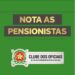 NOTA DO COPM : Pensionistas da PM vão receber 20% da bolsa em folha suplementar