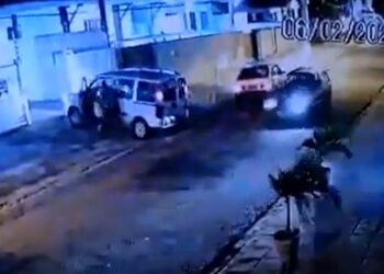 VEJA VIDEO- Bandidos rendem família e levam carro no Bancários neste domingo