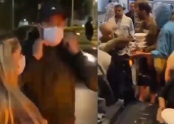 VÍDEO- Hulk distribui comida e agasalhos e emociona moradores de rua em BH