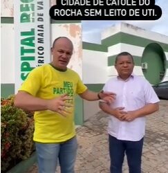 VEJA VÍDEO-  Hospital Regional de Catolé não tem 1 leito de UTI sequer, denunciam Nilvan e Cb Gilberto