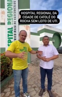 VEJA VÍDEO-  Hospital Regional de Catolé não tem 1 leito de UTI sequer, denunciam Nilvan e Cb Gilberto