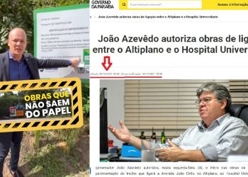 VÍDEO- Deputado mostra que obra Altiplano/HU anunciada pelo governador há 10 meses não saiu do papel