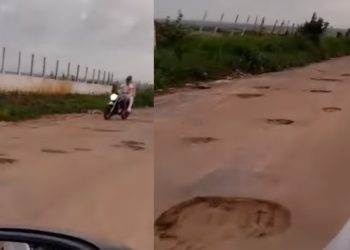 Populares denunciam caos na estrada de Mari a Cajá, danificando veículos e causando acidentes