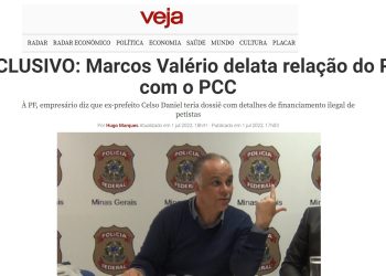 REVISTA VEJA- “Marcos Valério delata (VÍDEOS) relação do PT com o PCC”