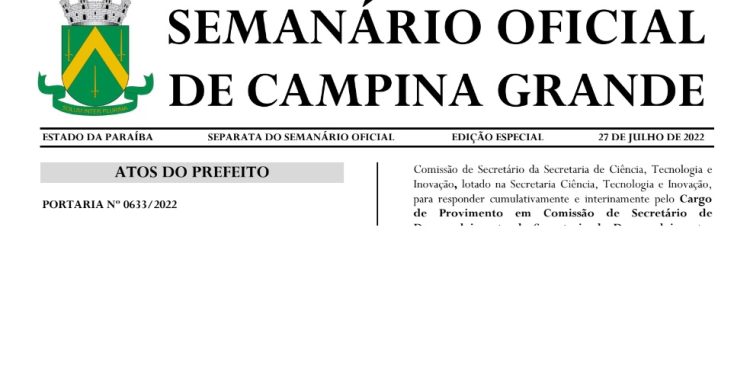 VEJA PUBLICAÇÕES – Prefeito Bruno Cunha Lima exonera aliados de Aguinaldo Ribeiro e nomeia substitutos