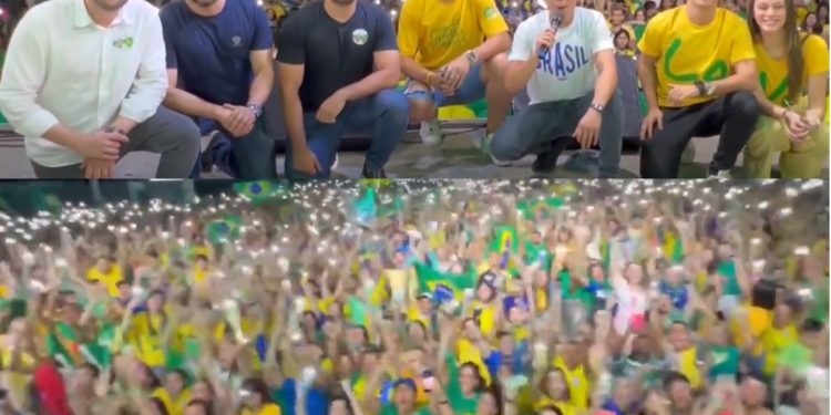 VÍDEO- Evento com Nikolas Ferreira em apoio a Bolsonaro reúne multidão de jovens em João Pessoa