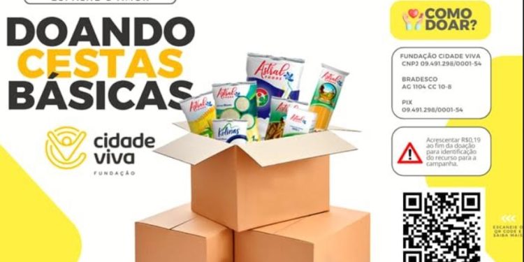 ESPALHE AMOR- Fundação Cidade Viva lança campanha de doação de cestas básicas na “Quaresma”
