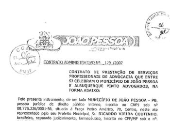 Um contrato de 2007 e a decisão do TCE para escritório de PE devolver R$ 6,4 milhões aos cofres da PMJP