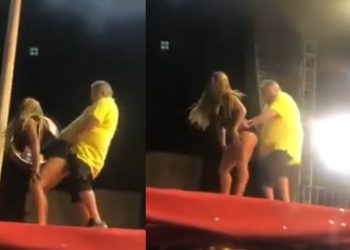 VÍDEOS, ENGRAÇADO OU MAU EXEMPLO – Secretário de cultura sobe em palco e gera polêmica em Piancó