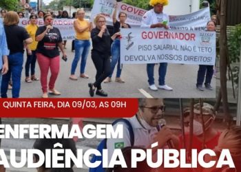 Após Governo retirar direitos nos contracheques, enfermeiros convocam para audiência pública na AL
