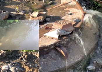 VÍDEOS – Flagrante de crime ambiental com esgoto jorrado em córrego no Jardim Cidade Universitária