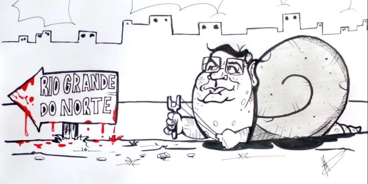 CHARGE DO DIA- Atraso de 7 dias do ministro Flávio Dino inspira o chargista Hericson Aquino