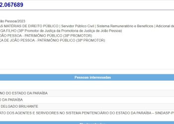 Ministério Público apura denúncia do Sindicato dos Servidores do Sistema Penitenciário na Paraíba