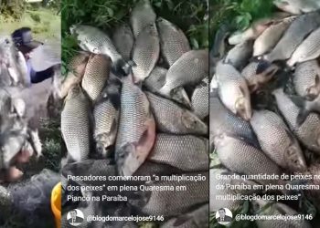 VÍDEOS- Pescadores na zona rural de Piancó comemoram “A multiplicação dos peixes” na Quaresma