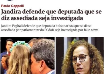 Do deputado Cabo Gilberto para Jandira Feghali: “Agora a assediada é quem tem que ser investigada ?”