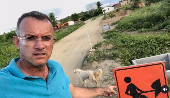 VÍDEO- Deputado Sargento Neto lamenta, “obra que levaria água à população de 3 cidades está parada”