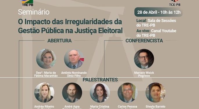 TCE e TRE promovem seminário: “Impacto das irregularidades da gestão pública na Justiça Eleitoral”