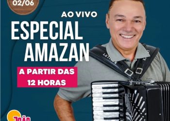 Sanfoneiro e forrozeiro Amazan abre o São João na Rádio João Pessoa 97,7 FM nesta 6ª feira, às 12h
