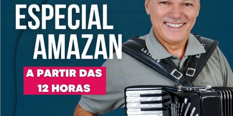 Sanfoneiro e forrozeiro Amazan abre o São João na Rádio João Pessoa 97,7 FM nesta 6ª feira, às 12h