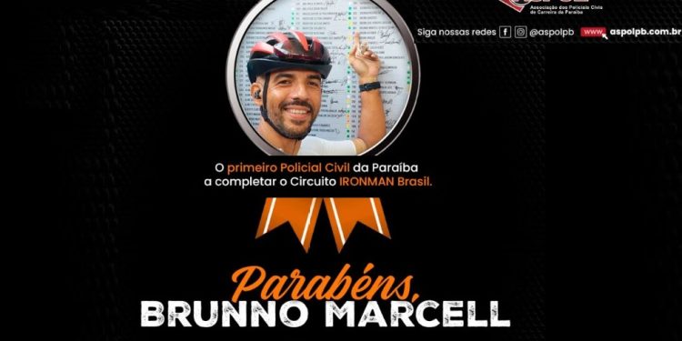 Aspol destaca policial civil da PB no Ironman/SC : 3,8 km de nado, 180 km de pedal e 42 km de corrida