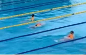 VÍDEO- Paraíba conquista medalha de ouro com Helena Scott, do Clube dos Oficiais, no Norte/NE de Natação em Belém/PA