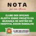 Clube dos Oficiais alerta corporação e deputados sobre prejuízos da mudança de gestão do Hospital Edson Ramalho