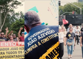 VEJA IMAGENS- Categorias de servidores públicos vão às ruas na Paraíba em protesto por reajuste
