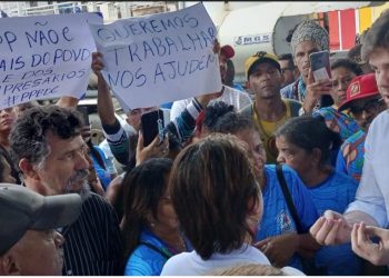 URGENTE !  Após protestos dos ambulantes, Bruno vai ao Parque do Povo e ouve : “Queremos trabalhar”