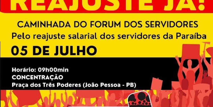 Governo ignora reajuste dos servidores e Fórum convoca categorias para novo ato público na Praça JP