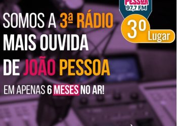 EM APENAS 6 MESES NO AR- Rádio João Pessoa FM compartilha grande conquista no resultado do Ibope