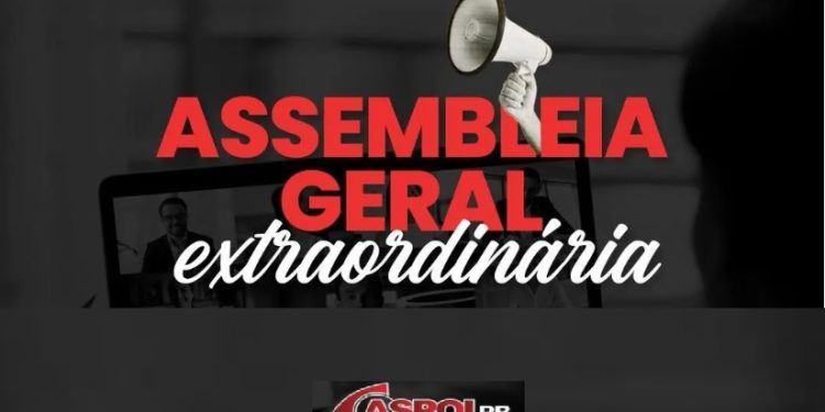 Aspol convoca policiais civis para Assembleia Geral que vai deliberar sobre seguro de vida Mongeral