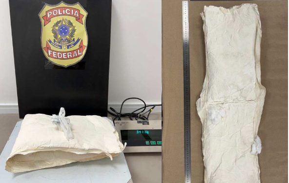 Polícia Federal prende homem com 3,4 kg de cocaína no corpo no aeroporto da Grande João Pessoa