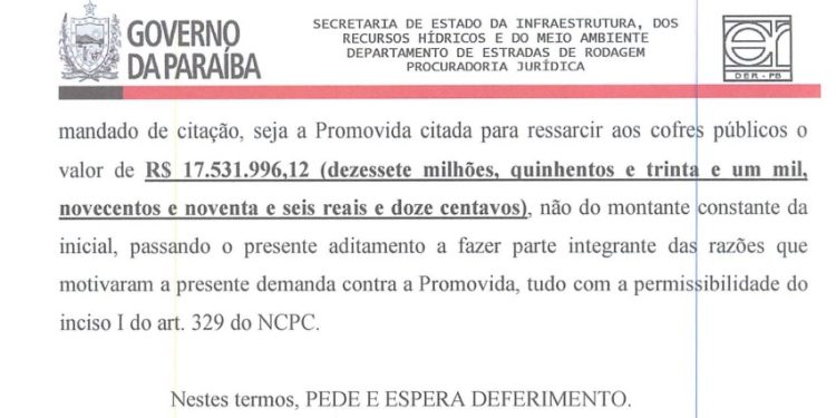 Construtora acionada na Justiça por obra imprestável ganha licitação de R$ 9,3 milhões em Santa Rita