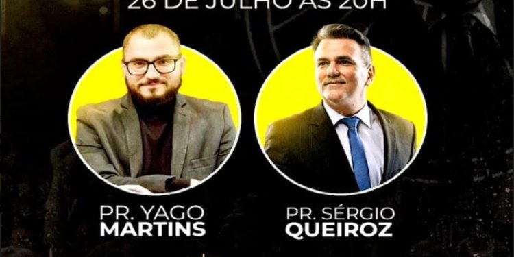 Pastores Sérgio Queiroz e Yago Martins realizam hoje às 20h podcast sobre Liderança Cristã