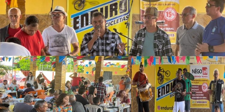 VEJA FOTOS- Prestigiado, São João Pedro da Asspom, marcado por forró e confraternização de PMs e BMs